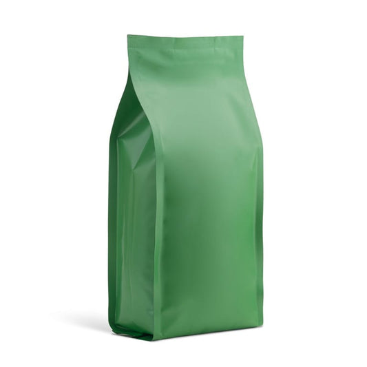 Matt Metallic Green Side Gusset Pouch